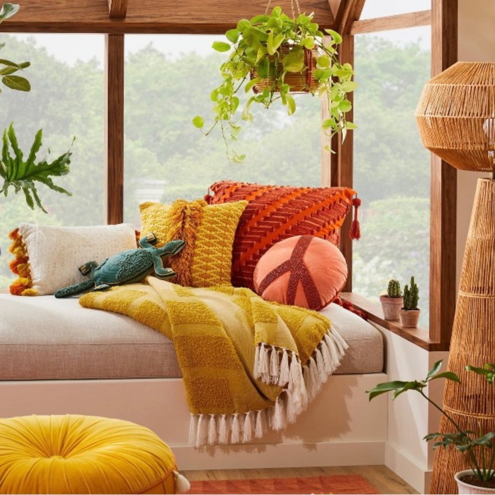 COPY - Geometric Patterned Chunky Woven Throw Blanket Opalhouse™ designed with …